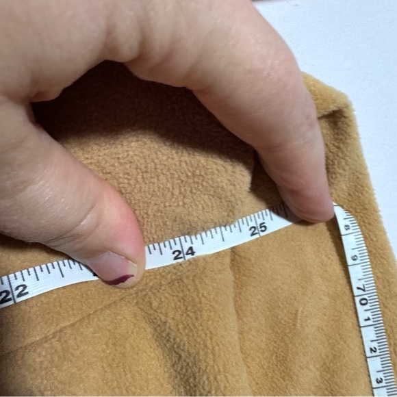 Urban Outfitters Tan Fleece Pullover Snap Neck Sweatshirt Cozy Neutral L - Picture 8 of 8